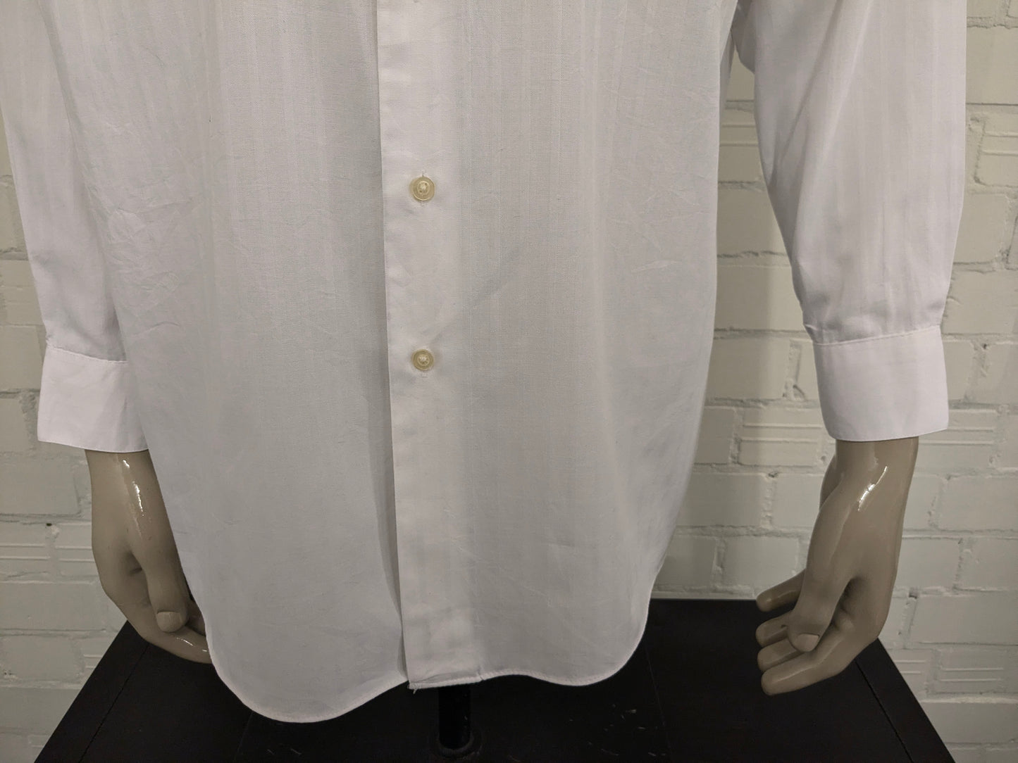 Vintage Arrow overhemd. Wit gekleurd. Maat XL. Classic fit.