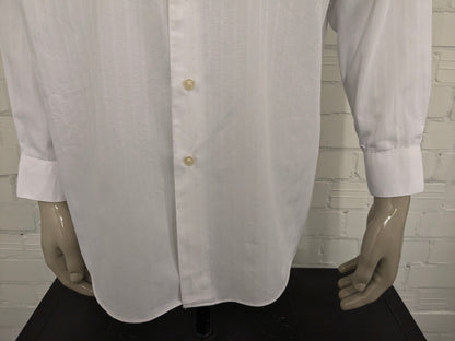 Vintage Arrow overhemd. Wit gekleurd. Maat XL. Classic fit.