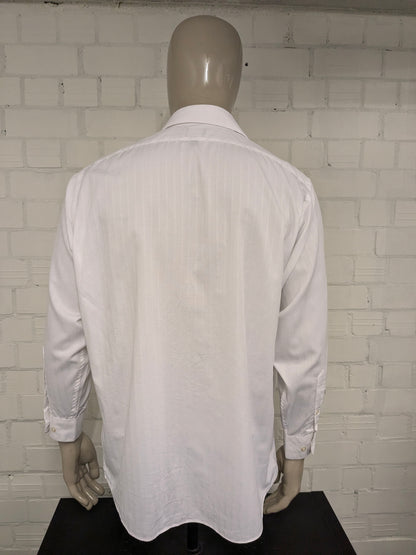Vintage Arrow overhemd. Wit gekleurd. Maat XL. Classic fit.