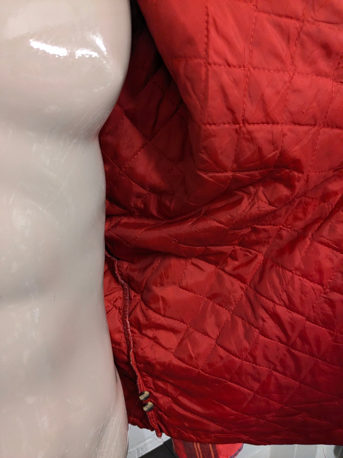 St. John's Bay Flanellen overhemd jack. Licht gevoerd. Rood Geel Groen Blauw geruit. Maat XL / 2XL-XXL.