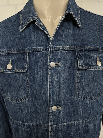 Camel Active jeans / spijker jack. Blauw gekleurd. Maat L.