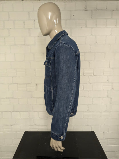 Camel Active jeans / spijker jack. Blauw gekleurd. Maat L.