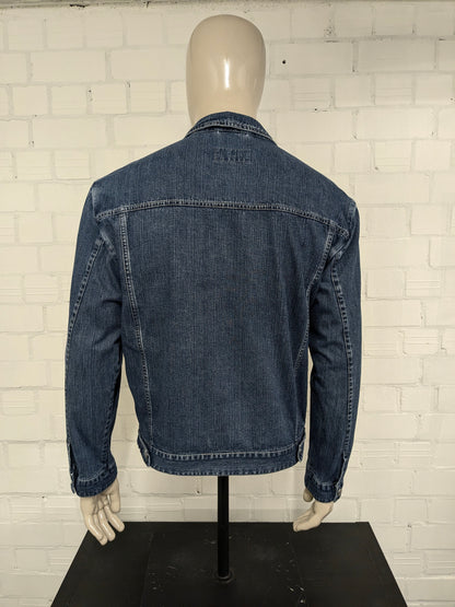 Camel Active jeans / spijker jack. Blauw gekleurd. Maat L.