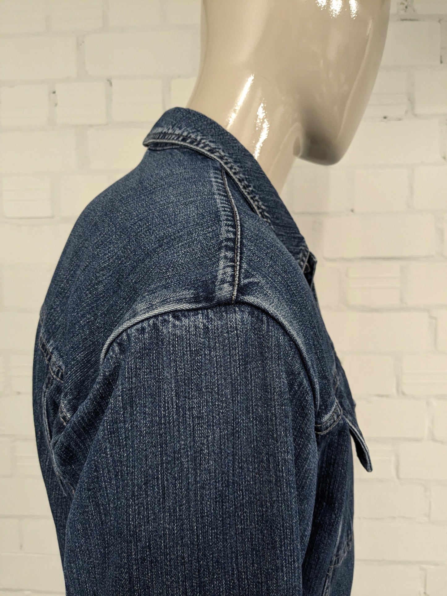 Camel Active jeans / spijker jack. Blauw gekleurd. Maat L.