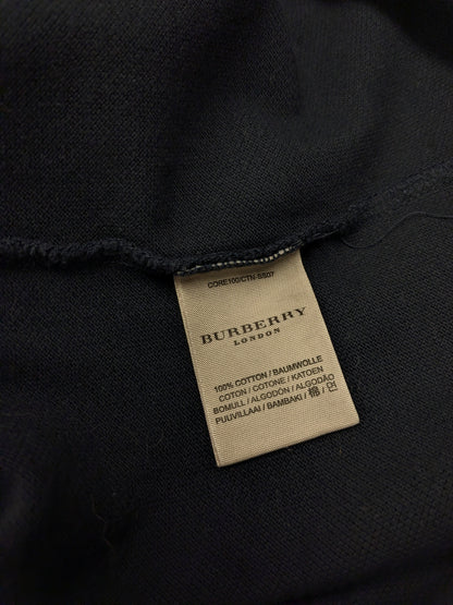 Burberry polo trui. Donker Blauw gekleurd. Maat XL. slim fit.