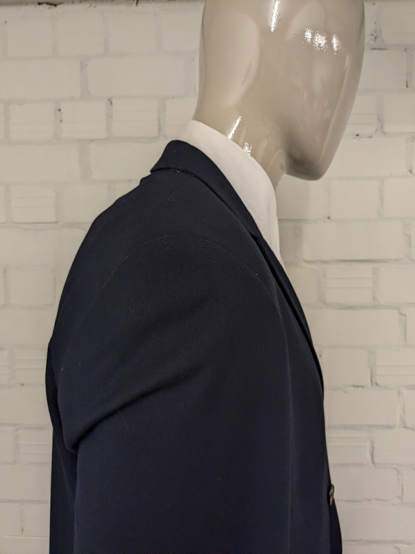 Hans Ubbink double breasted colbert. Donker Blauw gekleurd. Maat 54 / L.