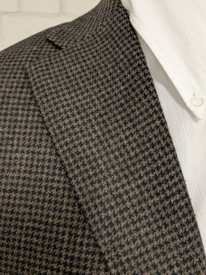 Corneliani Cashmere / Wollen colbert. Bruin motief. Maat 52 / L.