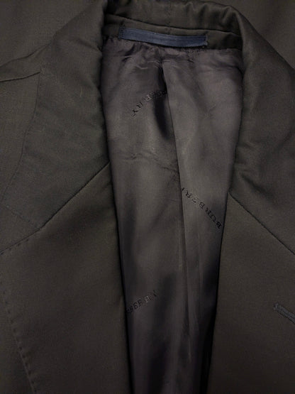 Vintage Burberry Wollen colbert. Donker Blauw met goudkleurige mooie knopen. Maat 27 (54/L).