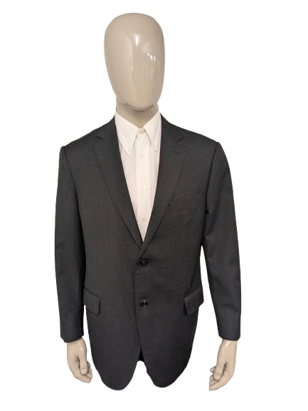Traje de suministro de chaqueta de lana. Rayas grises. Súper 110. Talla 28 (56/XL).