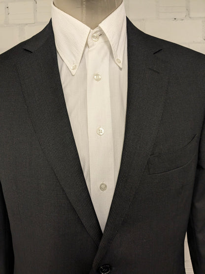 Suit Supply Wollen colbert. Grijs gestreept. Super 110's. Maat 28 (56 / XL).