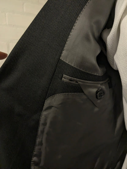 Suit Supply Wollen colbert. Grijs gestreept. Super 110's. Maat 28 (56 / XL).