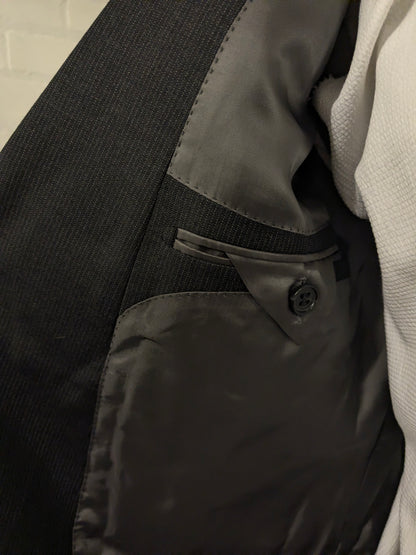 Suit Supply Wollen colbert. Grijs gestreept. Super 110's. Maat 28 (56 / XL).