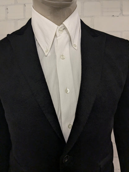 Hans Ubbink Velvet/ Fluweel look colbert. Zwart gekleurd. Maat 50 / M.