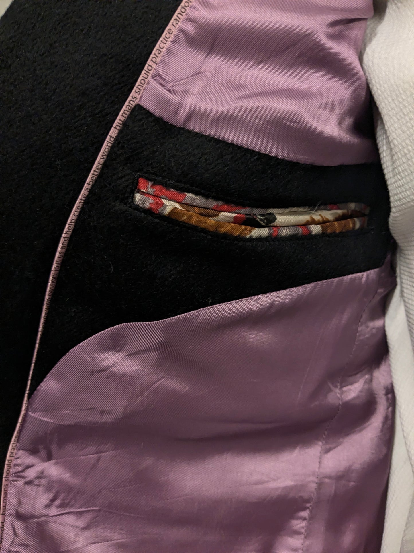 Hans Ubbink Velvet/ Fluweel look colbert. Zwart gekleurd. Maat 50 / M.