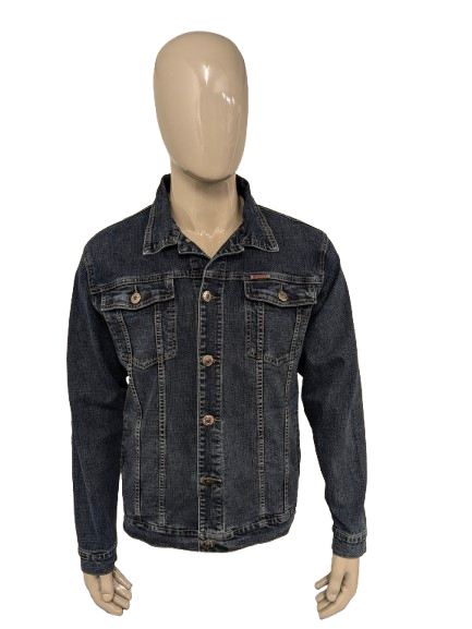Vintage Birgrey Jeans - Jeansjacke. Dunkelblau gefärbt. Größe L.
