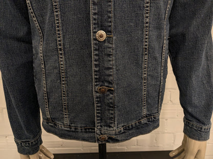 Vintage Birgrey Jeans - Jeansjacke. Dunkelblau gefärbt. Größe L.