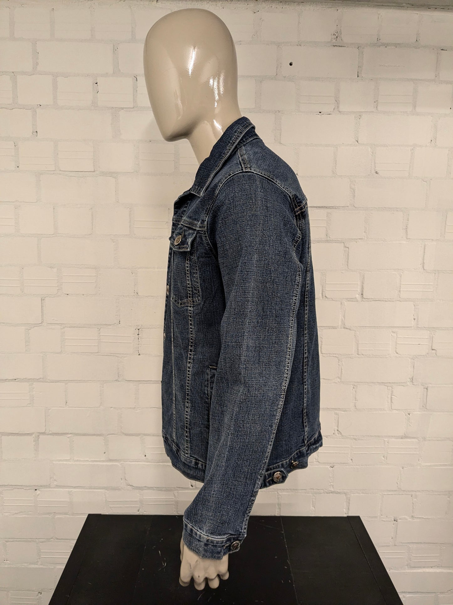 Vintage Birgrey Jeans - Jeansjacke. Dunkelblau gefärbt. Größe L.