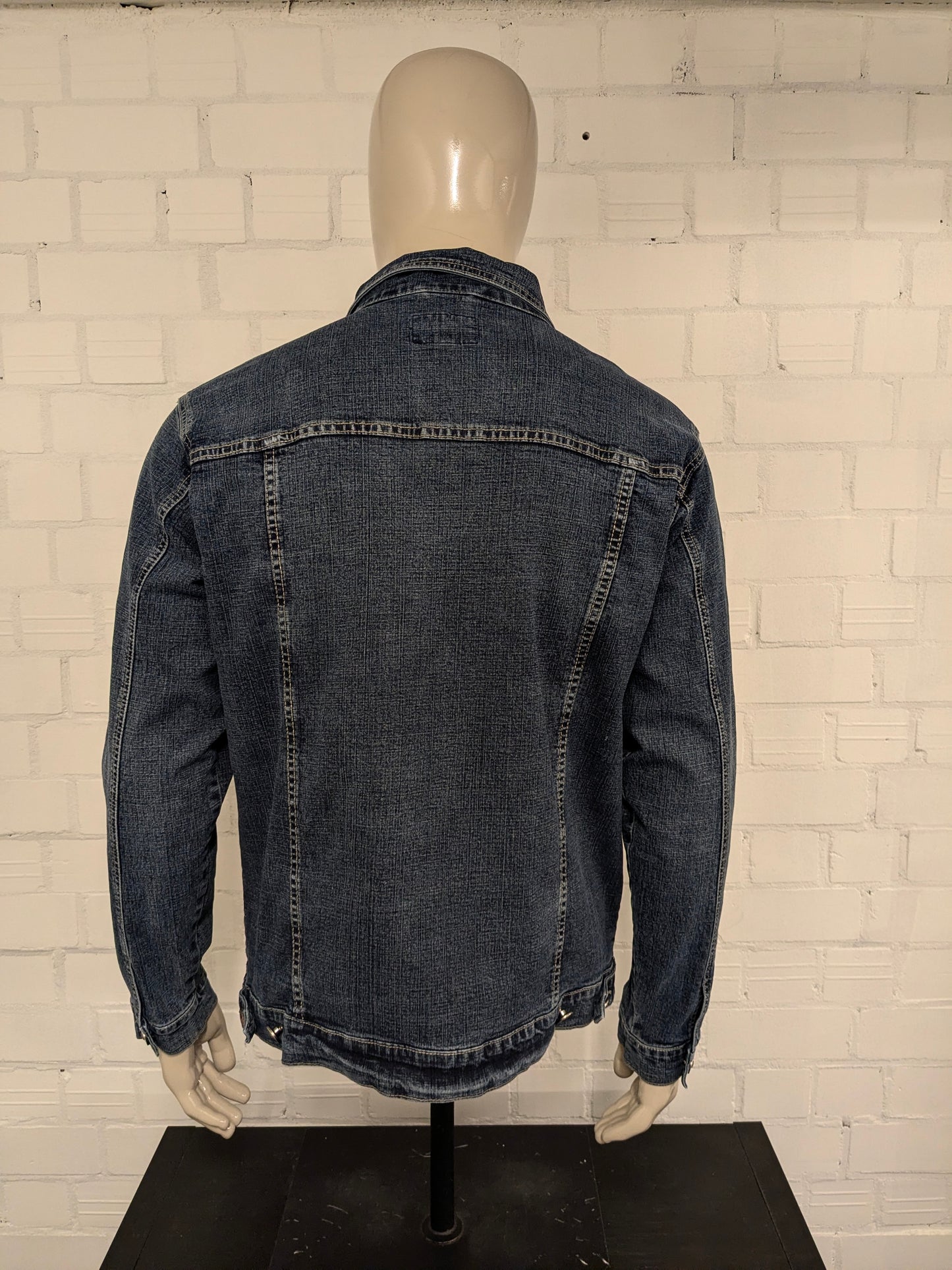 Vintage Birgrey Jeans - Jeansjacke. Dunkelblau gefärbt. Größe L.