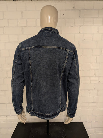Vintage Birgrey Jeans - Jeansjacke. Dunkelblau gefärbt. Größe L.