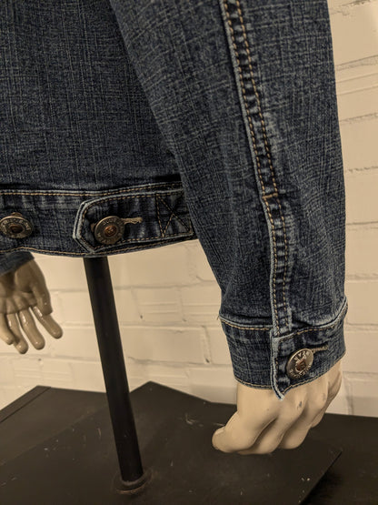 Vintage Birgrey Jeans - Jeansjacke. Dunkelblau gefärbt. Größe L.