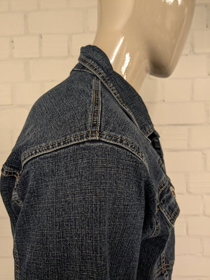 Vintage Birgrey Jeans - Jeansjacke. Dunkelblau gefärbt. Größe L.