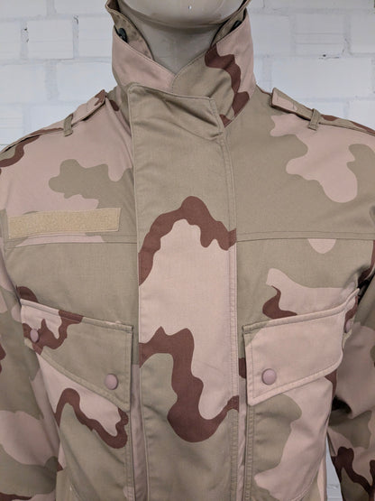 Leger / Army '98 jas / jack. Bruin Groene camouflage print. Maat L. zomer variant. geen voering.