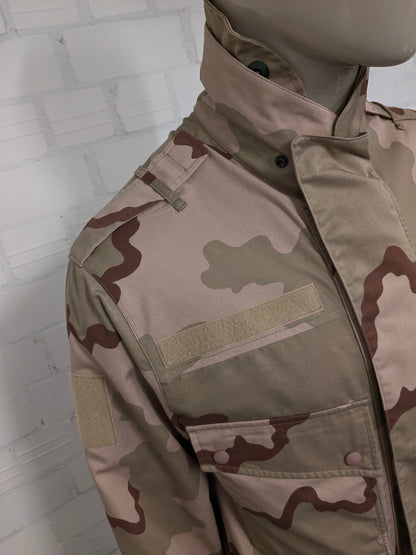 Leger / Army '98 jas / jack. Bruin Groene camouflage print. Maat L. zomer variant. geen voering.