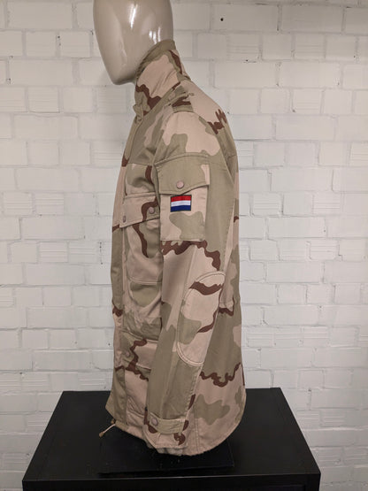 Leger / Army '98 jas / jack. Bruin Groene camouflage print. Maat L. zomer variant. geen voering.
