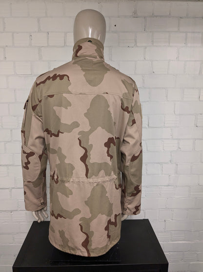 Leger / Army '98 jas / jack. Bruin Groene camouflage print. Maat L. zomer variant. geen voering.