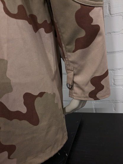 Leger / Army '98 jas / jack. Bruin Groene camouflage print. Maat L. zomer variant. geen voering.