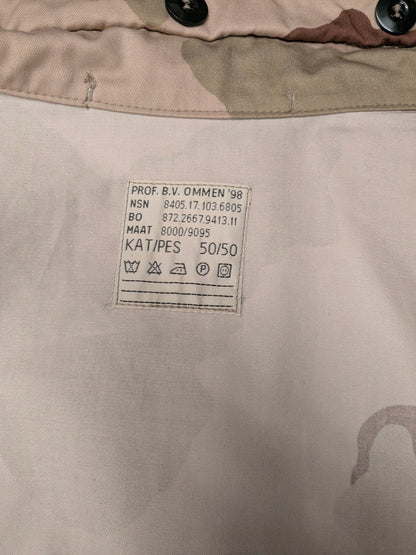 Leger / Army '98 jas / jack. Bruin Groene camouflage print. Maat L. zomer variant. geen voering.