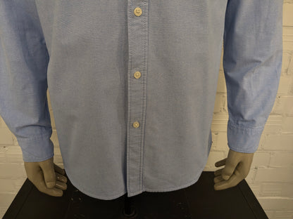 Blue Ridge overhemd. Licht Blauw gemêleerd. Maat XL.