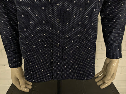 Red Jack overhemd. Donker Blauw Witte anker print. Maat L.