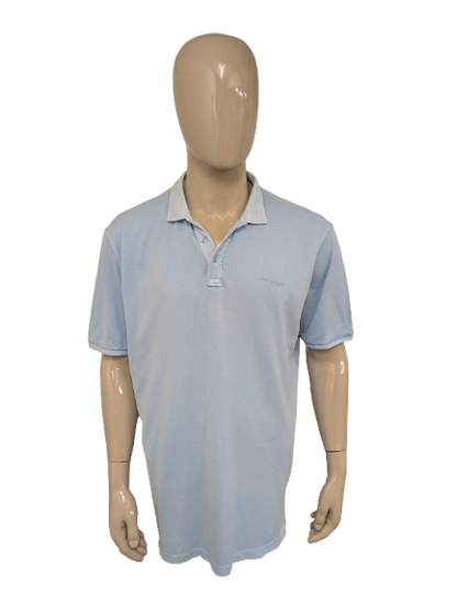 State of Art polo. Licht Blauw gekleurd. Maat 2XL / XXL.