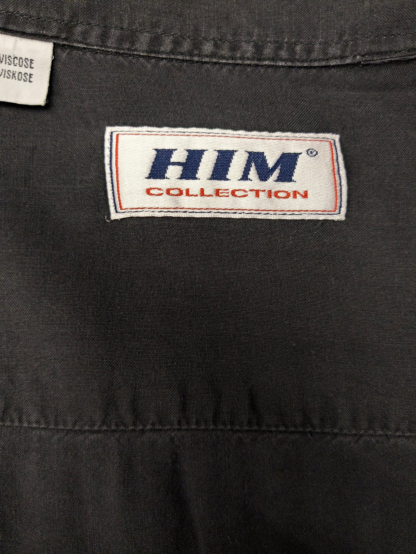 Vintage HIM-Shirt. Schwarz-roter Glockendruck. Größe L.