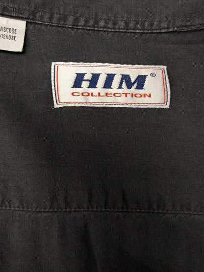 Vintage HIM-Shirt. Schwarz-roter Glockendruck. Größe L.