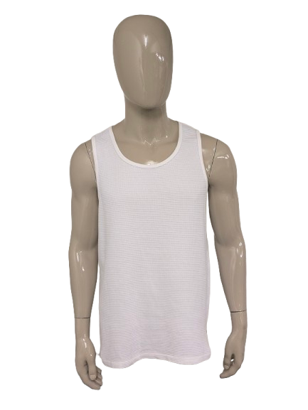 Lost Minds singlet. White motif. Size L.