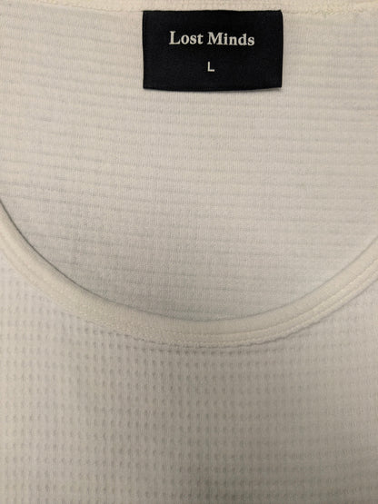 Lost Minds singlet. Wit motief. Maat L.