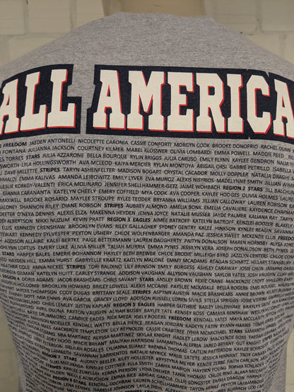 USA 2022 Softball shirt. Grijs met opdruk. Maat M.