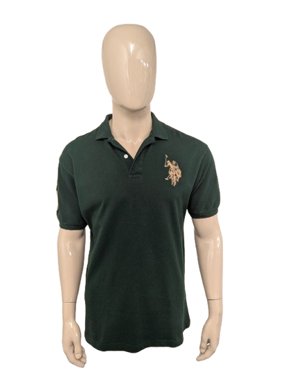 U.S. Polo Assn polo. Donker Groen gekleurd. Maat L.
