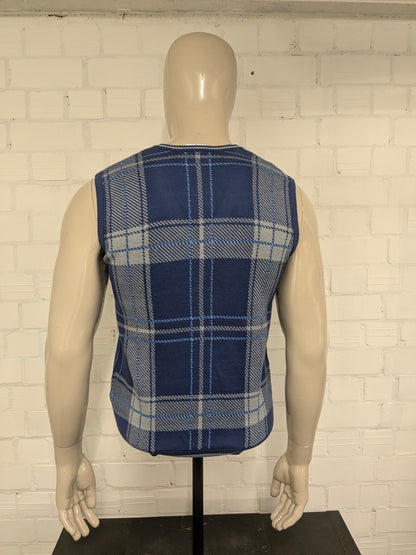 Harry Potter Wizarding Wordl "Ravenclaw" spencer met V-Hals. Blauw Grijs geruit. Maat S.