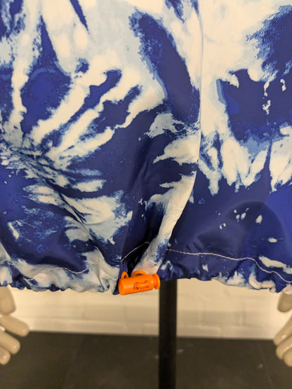 New Look vintage wind jack. Blauw Witte print. Maat 2XL / XXL.