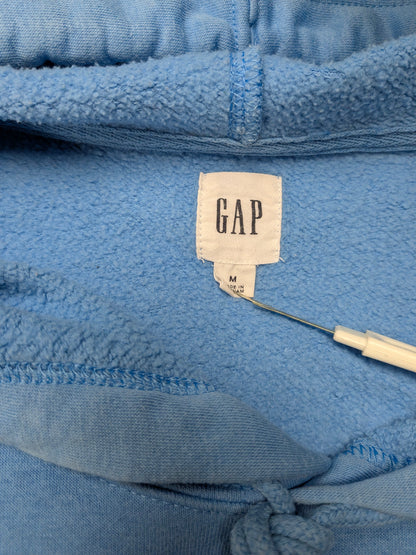 GAP Hoodie. Blauw met opdruk. Maat M.
