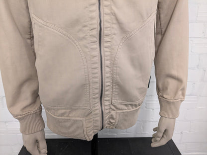 Ted Baker dubbelzijdig!! zomer jack. Beige / Blauw Wit geblokt motief. Maat L.