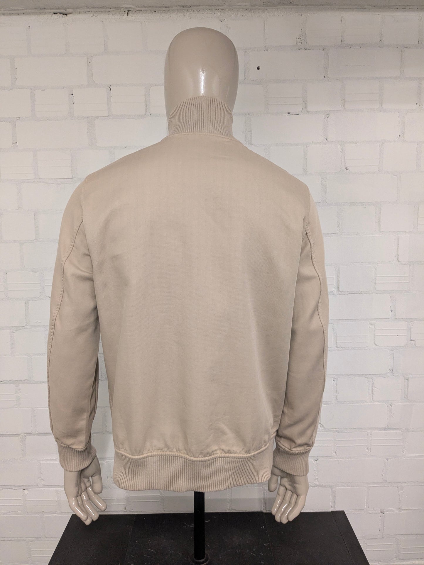 Ted Baker dubbelzijdig!! zomer jack. Beige / Blauw Wit geblokt motief. Maat L.