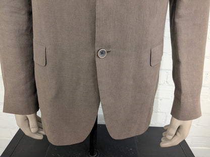 Tommy Hilfiger tailored Linnen colbert. Bruin gekleurd. Maat 54 / L.
