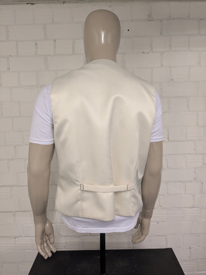 Lloyd Attree & Smith gilet. Beige glanzende stippen. Maat L.