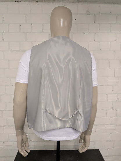 Cristo gilet. Beige Licht glanzend motief. Maat 3XL / XXXL.