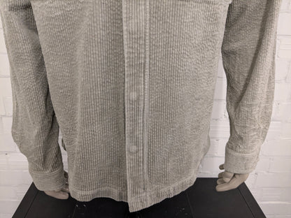 No Excess rib overhemd. dikke rib. Beige gekleurd. Maat XL. stretch.