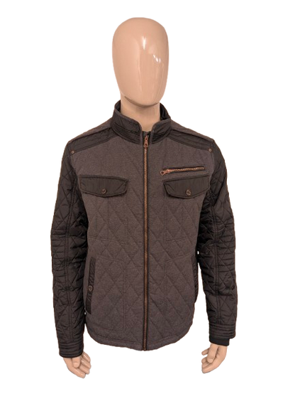 Tailor & Son tussen jas. Zwart Grijs gekleurd. Maat 56 / XL.